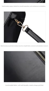 Close-up of golden zinc alloy hardware and durable lychee grain leather texture