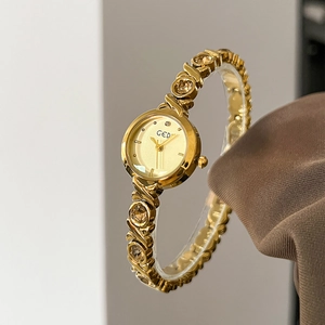 Elegant GEDI gold bracelet watch for women featuring crystal accents and a luxury dial