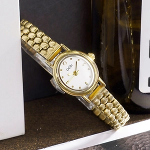 Montre Quartz Pour Femmes Petite Elégante Ovale Bracelet En Acier Inoxydable Étanche Style Vintage Mode