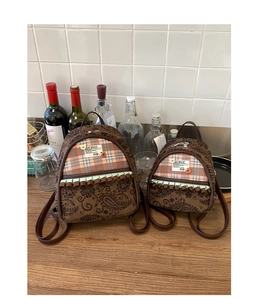 Stylish paisley and plaid mini backpacks for kids fashionable outdoor travel