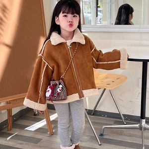 Mini sac seau pied-de-poule pour enfants avec chaîne et charm de Noël mignon