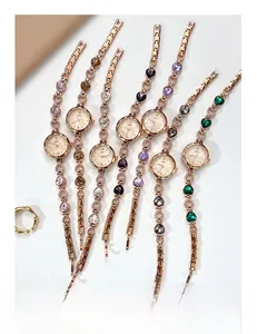 Orologi a bracciale al quarzo con cristalli a forma di cuore in vari colori