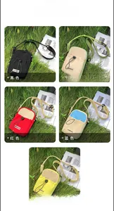 Collage of outdoor drawstring bags in multiple colors like black, blue, and yellow