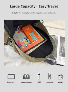 Details zur Innenseite des Outdoor-Rucksacks mit Platz für einen 15,6-Zoll-Laptop
