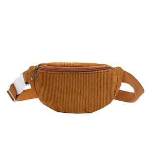 Sac banane minimaliste en velours côtelé pour enfants avec sangle réglable