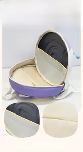 Detail view of large-capacity interior with mesh compartment in purple snail backpack