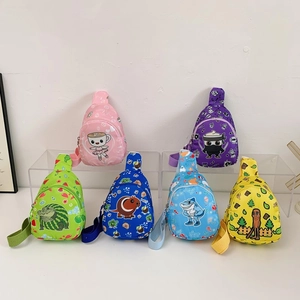 Mini Sac De Poitrine Pour Enfants Bandoulière Nylon Imprimé Dessin Animé Sangle Réglable Sac Banane Mignon Pour Enfants