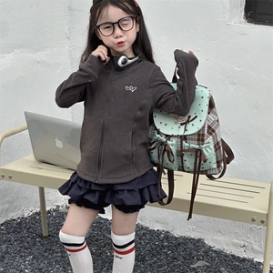 Kids mint green plaid backpack and school bag for students with sweet bow detail