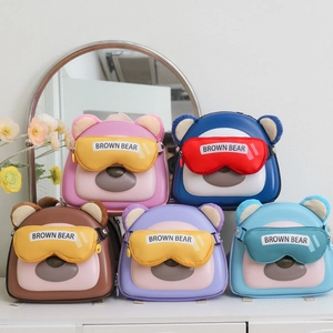 Sac À Dos Enfant Ours Dessin Animé Tissu Oxford EVA Mignon Léger Respirant Cartable Maternelle Pour Tout-Petits Garçons Filles