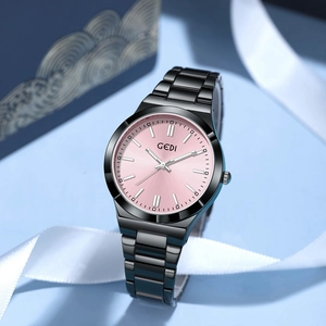 Montre À Quartz Pour Femme Bracelet En Acier Inoxydable Boîtier En Alliage 3ATM Étanche Mode Minimaliste Cadran Rond