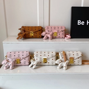 Sac Bandoulière Enveloppe Imprimé Chat Mignon Cuir PU Mode Monogramme Sac À Main Messager Avec Charme Animal Pour Femmes