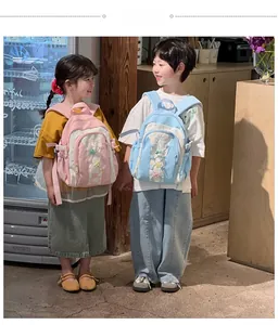 Toddler backpacks with cute star design and adjustable straps shown on children