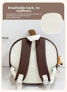Details des Kleinkinder-Rucksacks mit atmungsaktivem Mesh-Rücken und verstellbaren Trägern