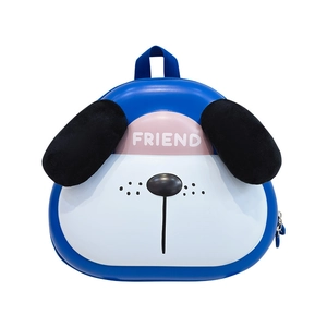 Sac à dos chiot bleu pour enfants avec oreilles en peluche et imprimé Friend