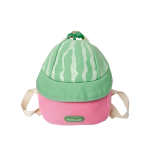 Creative watermelon shaped backpack for kids with breathable mesh and cute cartoon design