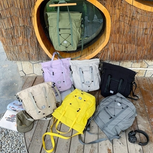 Kids Shoulder Bag Large Capacity Nylon Tote Crossbody Outdoor Travel Drawstring Utility For Boys Girls