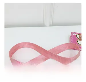 Détails de la bandoulière tissée rose avec texture haute densité pour sac enfant