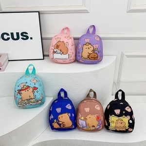 Kids Mini Backpack Nylon Cute Cartoon Animal Print Kindergarten School Bag For Toddlers Trendy Travel Daypack