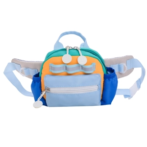 Bunte Kinder Brusttasche mit verstellbaren Trägern und Multi-Taschen-Aufbewahrung