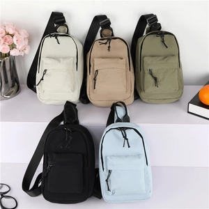 Sac De Poitrine Pour Enfants Nylon Sangle Réglable Voyage En Plein Air Style Sportif Décontracté Garçons Et Filles Léger