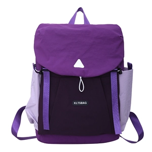 Modern purple kids hiking backpack with large capacity and durable nylon material