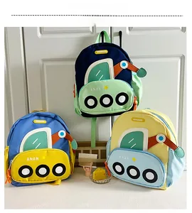 Détails de sacs à dos pour enfants au design d'excavatrice en divers coloris vifs
