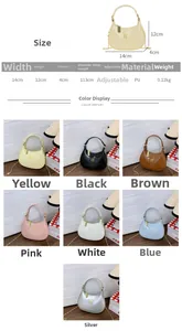 Guide des tailles et sélection de couleurs pour mini sac à bandoulière enfant en similicuir