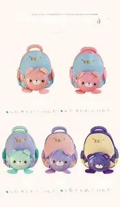 Détails des sacs à dos colorés pour enfants avec poche ours 3D et lettrage STARS