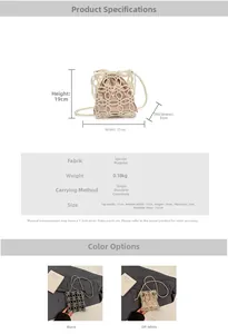 Dessin technique détaillé du sac à cordon en perles avec ses dimensions précises