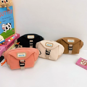 Sac Banane Enfant Nylon Sangle Réglable Sac Poitrine Pour Garçons Filles Sport Sac Bandoulière Mode Imprimé Lettres