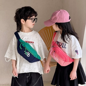 Sac de poitrine tendance en toile colorblock pour enfants garçons et filles