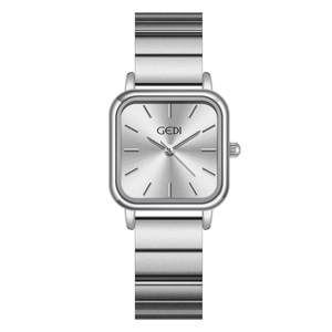 Orologio Da Donna Al Quarzo Quadrato Cinturino In Acciaio Inossidabile Impermeabile Elegante Minimalista