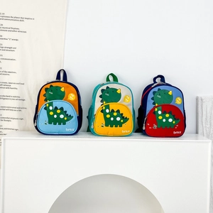 Cartoon Dinosaur Kids Backpack Oxford Cloth Breathable Lightweight Preschool Schoolbag For Kindergarten Boys Girls