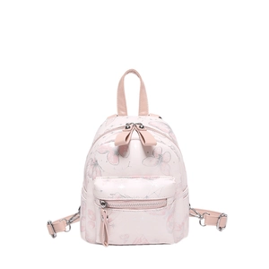 Mini-Rucksack in Rosa mit Schmetterlingsdruck und verstellbaren Schultergurten