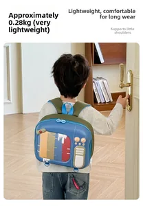 Sac à dos léger de 0,28 kg pour enfant avec bretelles ergonomiques et design TV cartoon