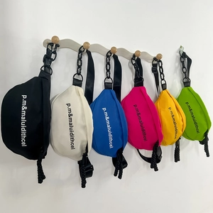 Sac Banane Enfant Nylon Imprimé Lettres Léger Réglable Sac Bandoulière Pour Garçons Et Filles Mode Plein Air