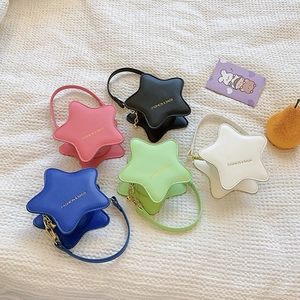 Kinder Sternenförmige Umhängetasche PU Leder Mini Handtasche Für Kleinkinder Mädchen Modische Süße Schultertasche Kleiner Geldbeutel