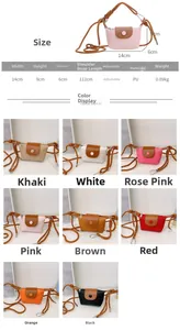 Mini sac bandoulière en similicuir dimensions et choix de couleurs pour enfants