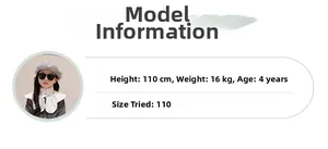 Detaillierte Größentabelle für gesteppte Umhängetasche mit Körpergröße 110cm und 16kg