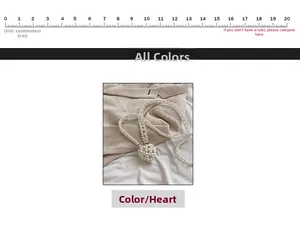 Mini sac à main en perles blanches tressées en forme de cœur avec règle de 20cm