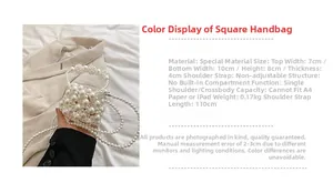 Detailed macro view of white pearl beaded mini bag with elegant woven craftsmanship