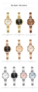 Comparaison de montres bracelets vintage GEDI en or, or rose et argent pour femmes