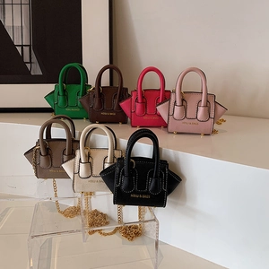 Sac Bandoulière Mini Pour Enfants Cuir PU Chaîne Sac À Main Accessoires De Mode Tendance Pour Petites Filles Garçons