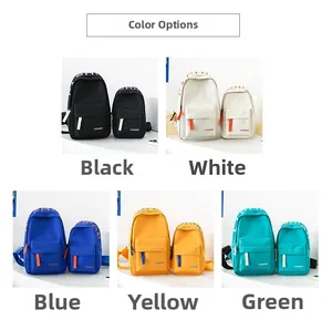 Detail showing various sizes and five vibrant colors of fashion mini chest bags for kids