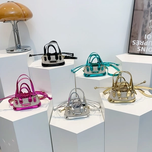 Sac À Main Mini En Paille Pour Enfants Mode Simili Cuir Sac Bandoulière Avec Poche Intérieure À Cordon Pour Filles