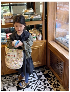 Sac à main matelassé à fleurs pour filles avec broderie Bigstar et Littlemoon