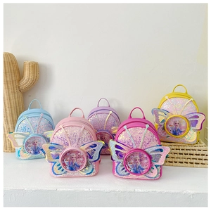Détails des sacs à dos papillon pour enfants avec paillettes et motifs de la Reine des Neiges