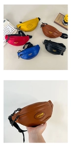 Détails de sacoches banane pour enfants avec sangles réglables et logo sport chic