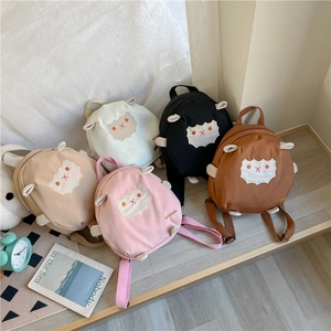 Kinder Rucksack Cartoon Lamm Schaf Design Süße Leinwand Mini Schultasche Für Kleinkinder Vorschule Kindergarten Jungen Mädchen