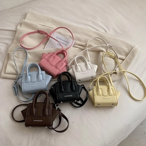 Mini Borsa A Mano Per Bambini Pelle PU Moda Borsa A Tracolla Per Ragazze Leggera Doppia Maniglia Piccolo Accessorio Trendy